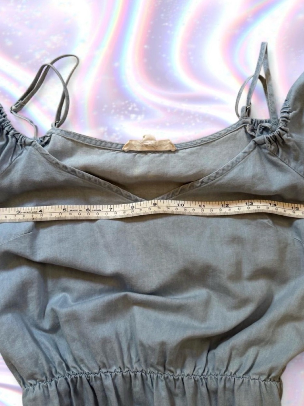 Love Tree Light Blue Off-Shoulder Ruffle Mini Dress - Picture 5 of 7